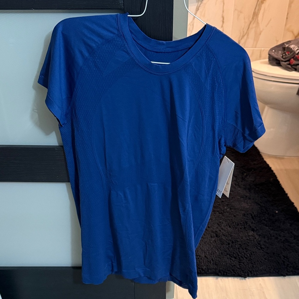 Antique Royal Blue Short Sleeve Crew Neck Performance Tee